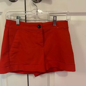Express High Waist Red Women's Shorts